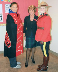 Andrea Hotomanie, Principal, Glenda Speight, Constable Erin McAvoy